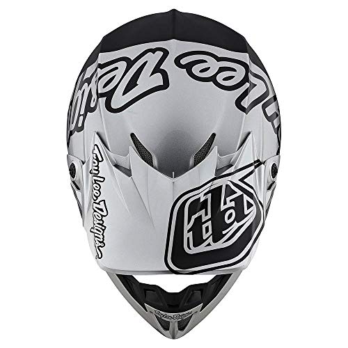 Troy Lee Designs Adult | Offroad | Motocross | Se4 Composite W/Mips Silhouette Helmet (Silver/Black, Small) #TOP5