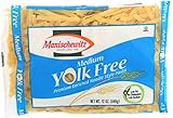 Manischewitz Premium Enriched Medium Yolk Free Noodle Pasta 12oz (3 Pack) Cholesterol Free, 8gr Protein Per Serving, Low Fat, Low Sodium,