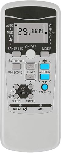 Generic Reemplazo de aire acondicionado de control remoto para Mitsubishi Aire acondicionado Control remoto Rkx502a001 Rkx502a001g Rkx502a001c