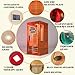 AWUCRSI 1-Person Far Infrared Sauna for Home, Low EMF Okoume Wood Sauna Room with Full Spectrum Infrared & 660nm/850nm Red Light Therapy, 7 Chromotherapy Lights, Bluetooth Speaker, LCD Touch Control