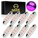 SAWE - 1.72" 42mm 6-SMD 5050 Festoon LED Bulbs For Dome Map Light 211-2 578 (8 pieces) (Pink/Purple)