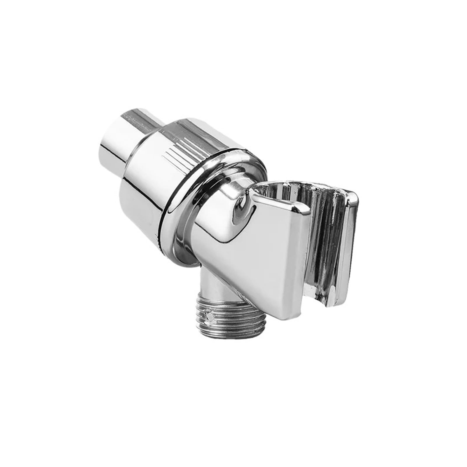 1pcs Universal Plated Rotatable Shower Rail Holder(Silver)
