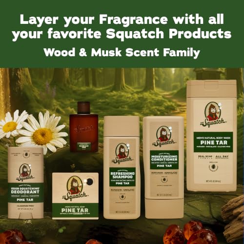 Image of Dr. Squatch Natural Cologne for Men - Scent-Lock Technology and Sustainably-Sourced Ingredients - Woodland Pine Cologne (1.7 fl oz)