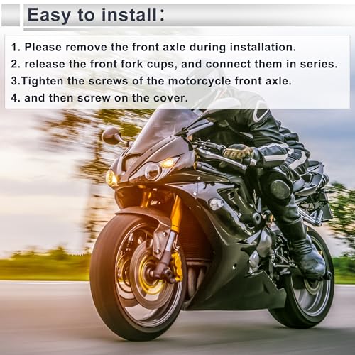 Cadre de protection pour roue de moto en alliage d'aluminium doré 185 mm - 7