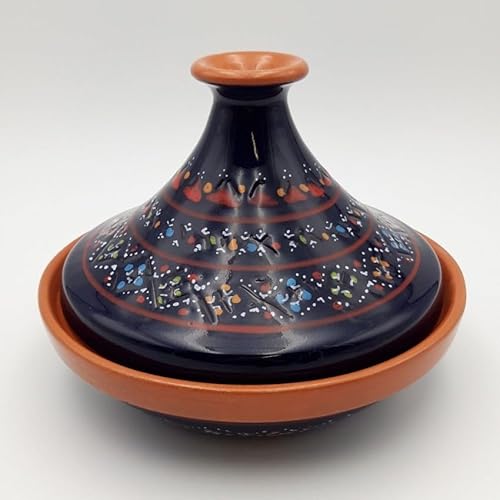 Tajine individuale svasato Marrakech Blu notte - D 22 cm