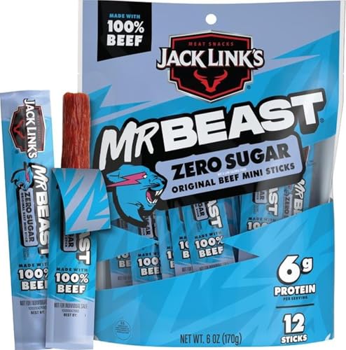 Jack Link's MrBeast Original Mini Beef Jerky...
