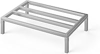 Vista 16 de 60" Long x 24" Wide Height: 12" Off The Floor Aluminum Dunnage Rack Storage in Restaurant, Kitchens and Garages and More!