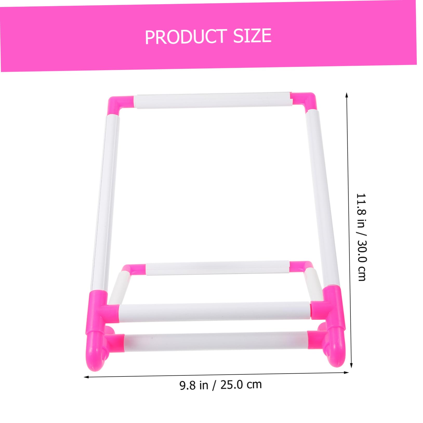 Uonlytech Bastidor De Bordado Clip Pequeño Plástico Resistente Para Punto De Cruz Principiantes Manualidades Decoración Hogar Navideña Uso Anual
