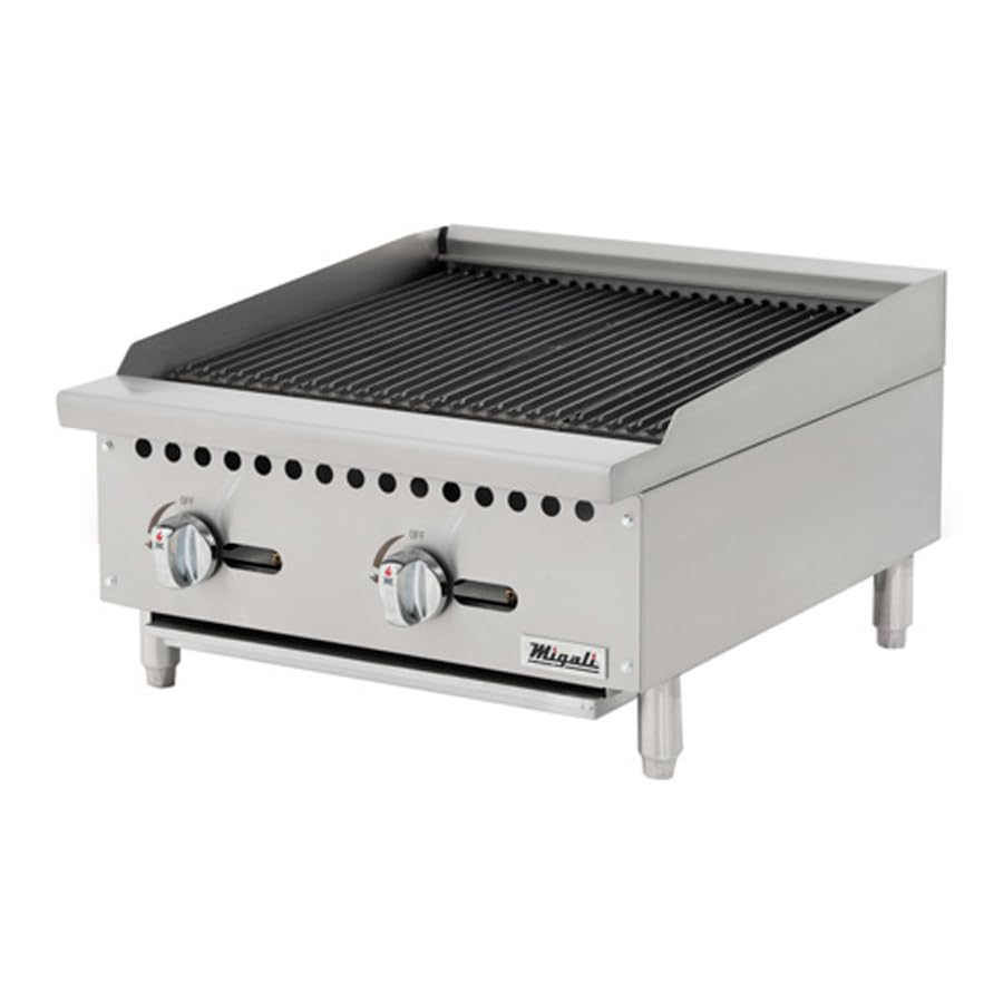 Migali C-CR24 24? Wide Char-Rock Broiler - 70,000 BTU