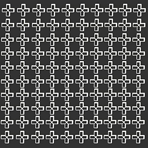 Yitaocity Lot de 100 entretoises de carrelage en forme de croix 10 mm en plastique, structure creuse, le mur, les dalles de jardin Cover