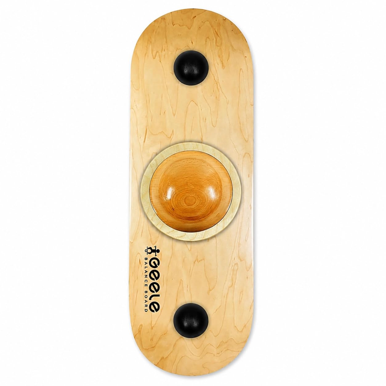 Tabla Equilibrio Madera, Entrenamiento Fitness Adultos Niños, Superficie Antideslizante Goma, Estabilidad