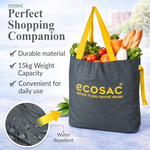Image of Classic Shopping bag | for Carry Milk Grocery Fruits Vegetable Kitchen Essential |Reusable, Washable, Lightweight & Foldable |15 kg Capacity