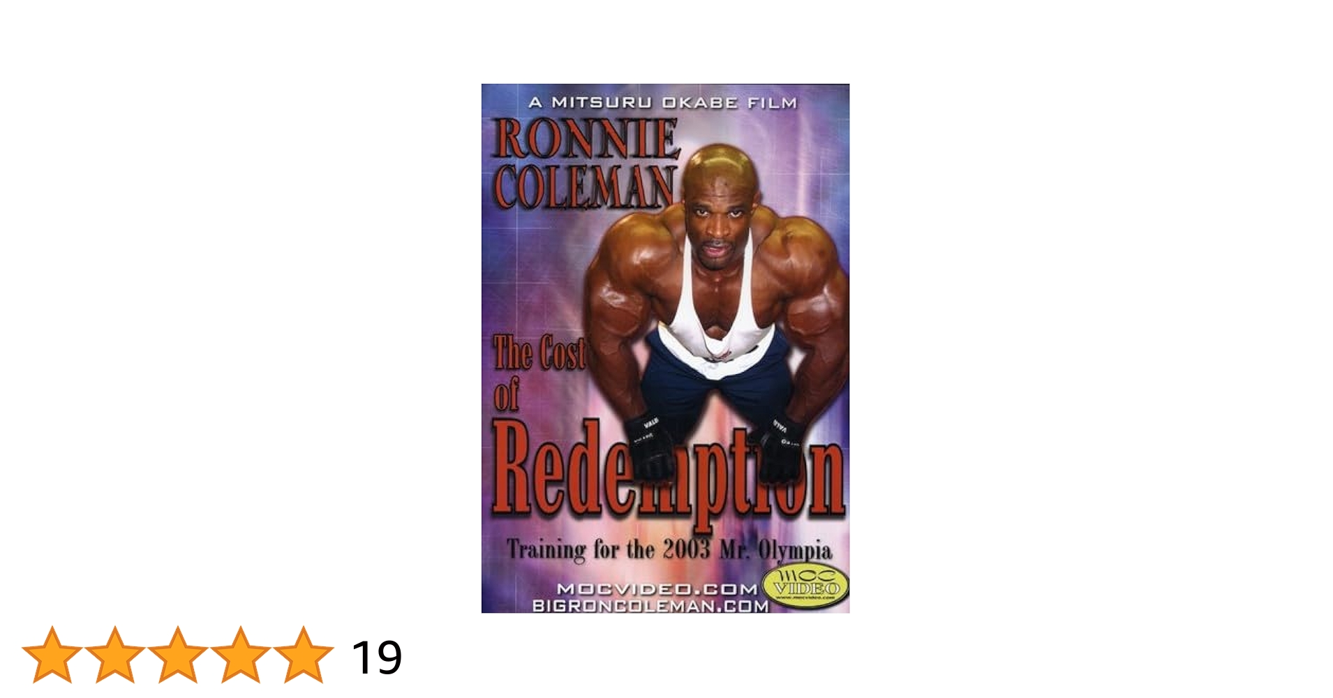 ロニーコールマン The Cost of Redemption Ronnie Coleman Cost Of Redemption DVD - YouTube