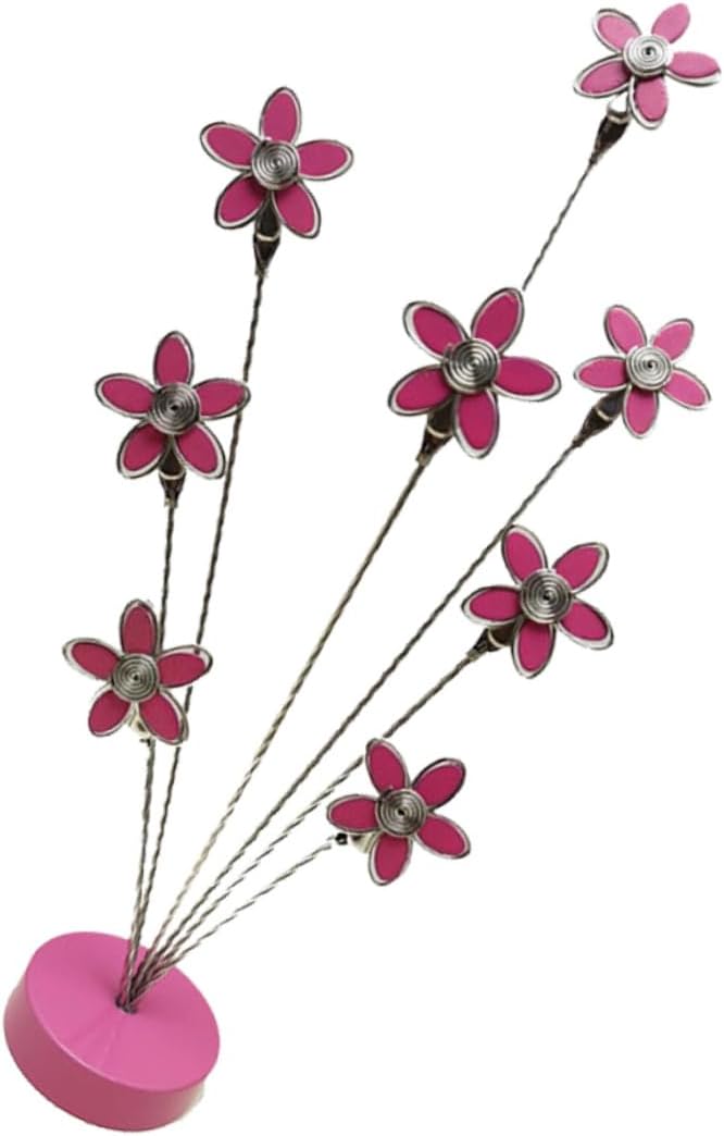 DOITOOL Flower Stainless Steel Memo Clip Holder for Desk Display 6-Inch Decorative Photo Stand Cardholder Tree for Weddings Birthdays Home and Office Decor