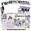 Fashion Angels I Just Wanna Dance – Juego de bocetos de moda, crea trajes temáticos de baile con 35 páginas de bocetos, más de 100 calcomanías y plantillas, divertido kit de manualidades para niños