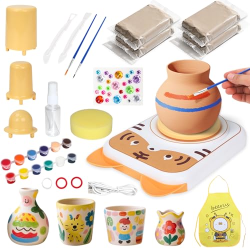 Pottery Wheel for Kids，Art Supplies Arts & Crafts Kit