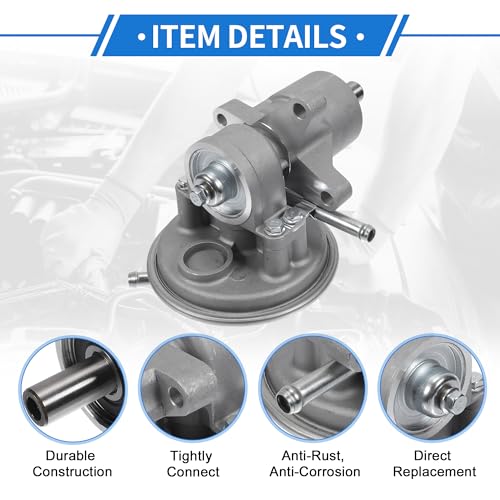 Bomba de vacío para freno No.97548186/290KT00030 Bomba de vacío para motor para Isuzu N-Series 2020-2023 Aleación de aluminio tono plateado 1 pieza miniatura 4