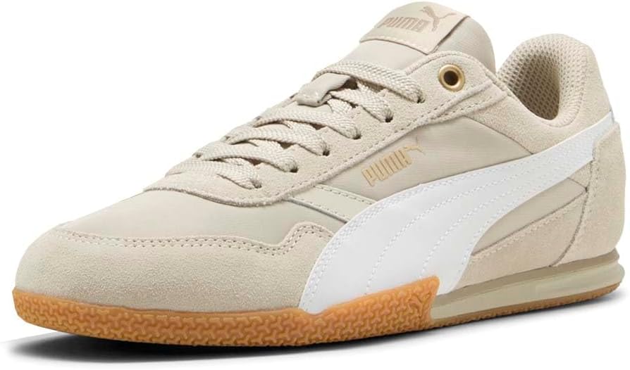 PUMA Womens Bella Donna Nylon Lace Up Sneakers Shoes Casual - Beige