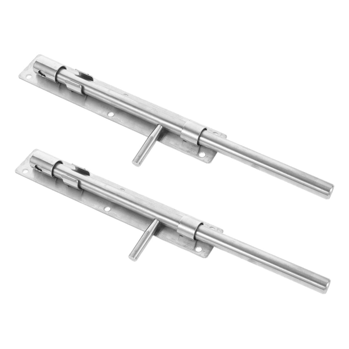Toddmomy 2 pezzi Catenaccio Scorrevole in Acciaio Inox Rinforzato per Porte Interne e Armadi Serratura di Sicurezza Pesante per Bagno Camera e Cancelli Facile da Installare e Scorrimento