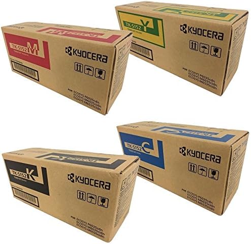 Kyocera TK5152 (TK-5152) 4-Color Toner Cartridge Set for M6035cidn, M6535cidn, P6035cdn