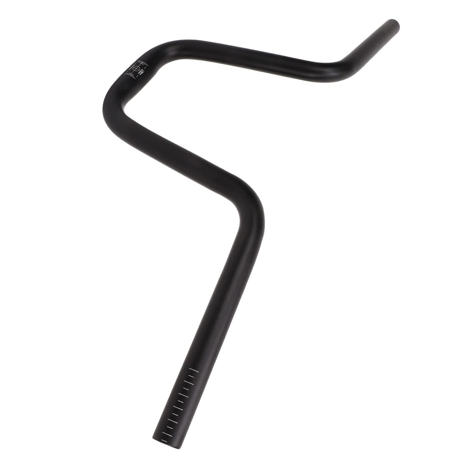 Guidon de vélo de montagne facile à installer stable en alliage d'aluminium 25,4 mm x 580 mm antidérapant (210 mm de hauteur)