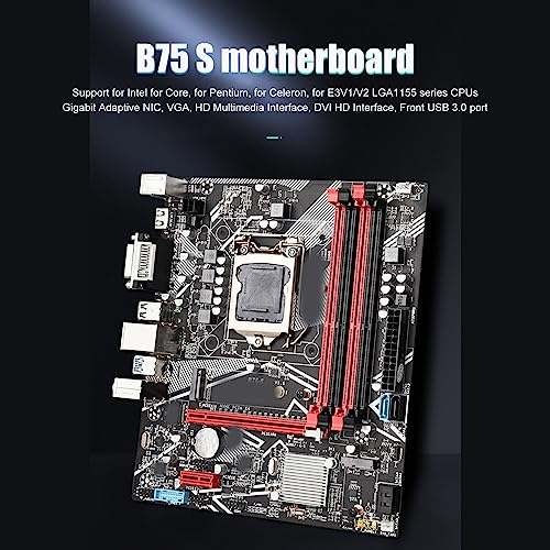 LGA 1155 B75-S Mining Moderkort ATX med 4xDDR3 och 6xUSB2.0