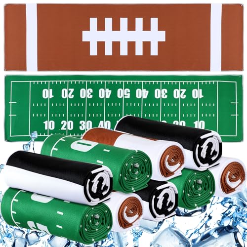 Teenyyou 12 Pcs Football Cooling Towels, 40''x12 Football Breathable Chilly Ice Towel, Ice...
