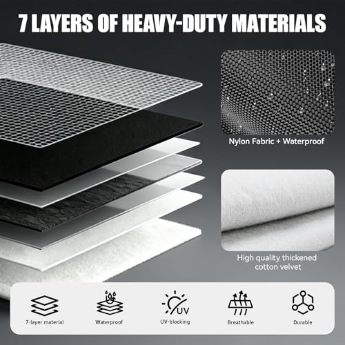Image of 2026 Upgraded Car Cover for Toyota RAV4 LE XSE XLE Hybrid SE Sedan 1994-2025 2026, Waterproof Full Exterior Car Covers Windproof Snow Proof Rain Sun Hail Protection with Door Zipper & Inner Cotton