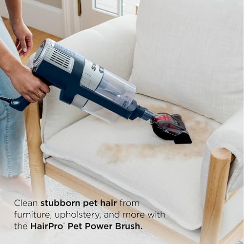 Shark Stratos Corded Stick Vacuum, DuoClean PowerFins, Navy, HZ3002 - image 4