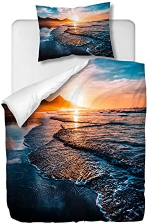 OliveSleep Theme of TV series Duvet Cover Set Double Size,Quilt Cover Set Decorative 3 Piece Bedding Set with 2 Pillowcases, (Multi 23, Double)
