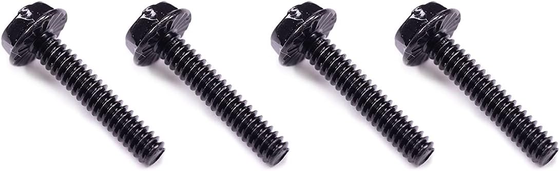 XSPC Radiator 18mm Screw Set for 15mm Fans, 6-32 UNC, Black, 16-Pack