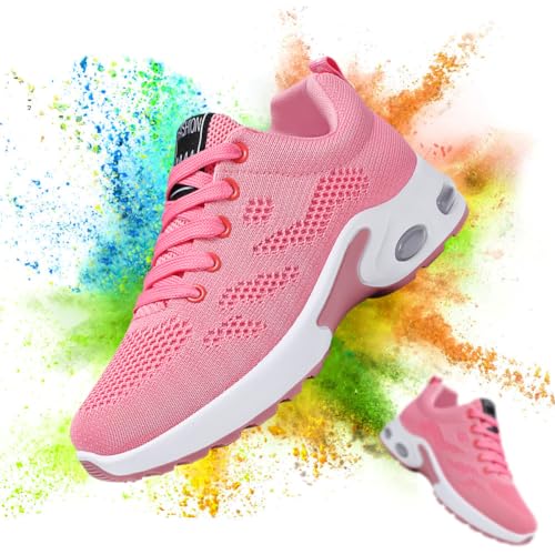 Image of Padgene Womens Sneakers Air Cushion Running Shoes Lightweight Tennis Walking Shoes Mesh Breathable Gym Work Fashion Sneakers Athletic Comfortable Casual