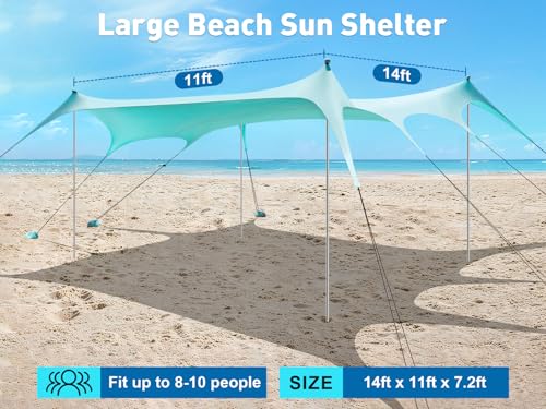 14x11FT Oversized Beach Canopy
