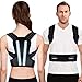 Posture Corrector for Men and Women, Kungfuren Upgrade Adjustable and Breathable Back Brace with 2 Removable Rails for Improve Posture and Provide Lumbar Support, Lower Back Neck Shoulder Pain Relief