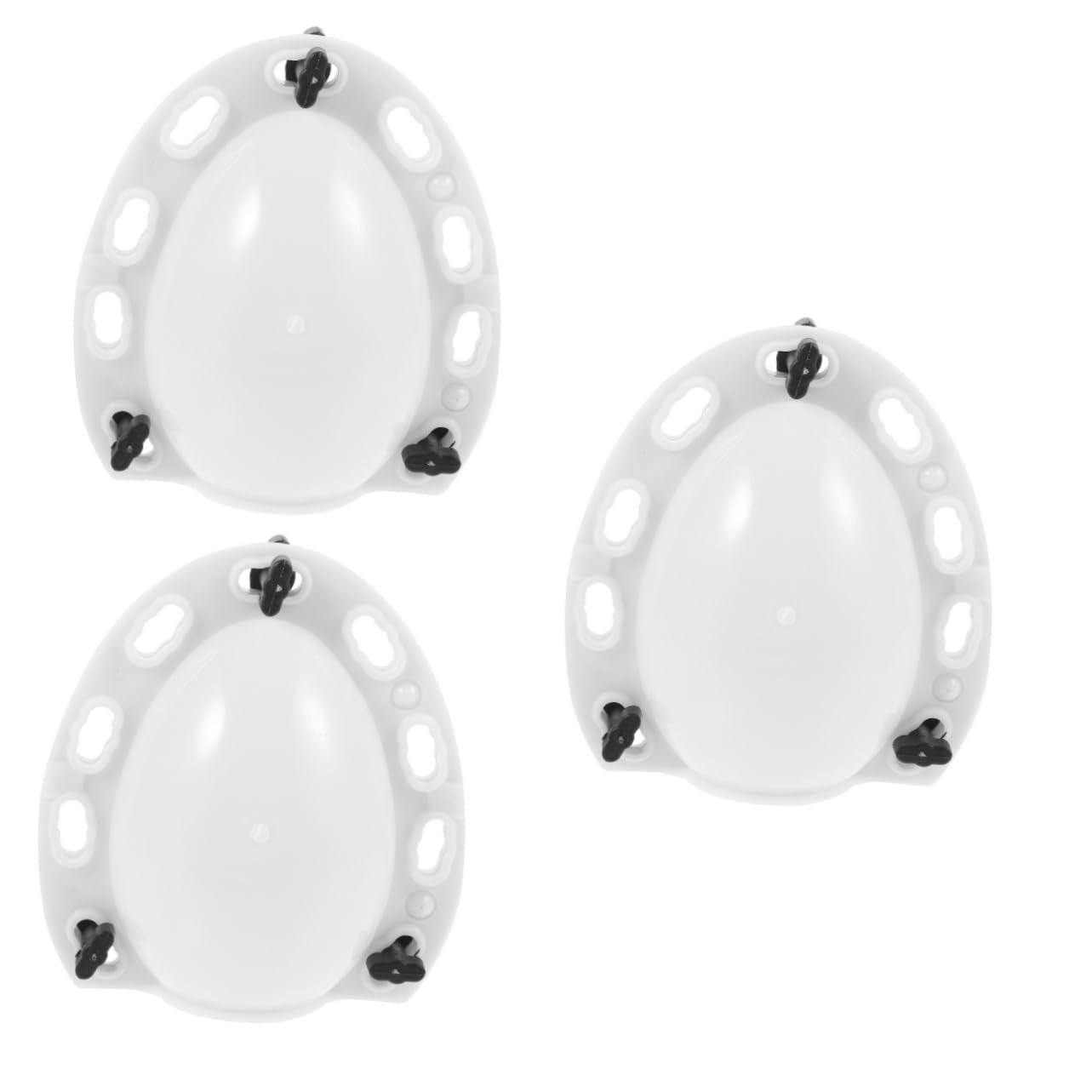 VICASKY 4 moldes de plástico reutilizables para huevos de fiesta creativos para huevos dorados decorativos y fáciles de limpiar, duraderos e inastillables