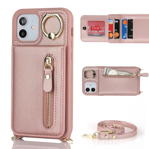 Zouzt for iPhone 12/12 Pro Case with Cord and Card Holde - Image 3