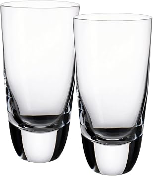 بهلوان American Bar Highball مجموعة مكونة من 2 قطعة من Villeroy & Boch - زجاج كريستالي خالي من الرصاص بنسبة 100% - غسالة أطباق آمنة - مثالية للكوكتيلات والترفيه - سعة 14.5 أونصة