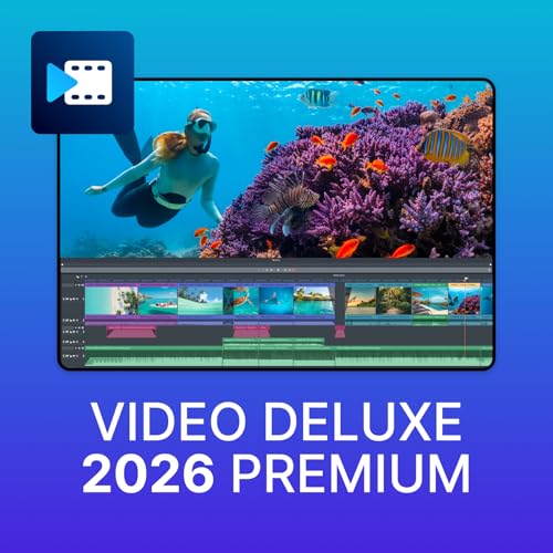 MAGIX Video deluxe 2026 Premium: Le montage vidéo pour tous | Programme d'édition vidéo | Éditeur vidéo | pour Windows 10/11 PC | 1 licence de...