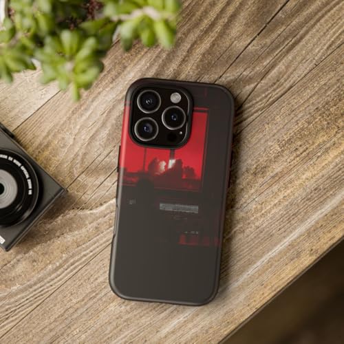 Coque iPhone 16 Pro Rocket Launch Control Room rigide rouge - 4