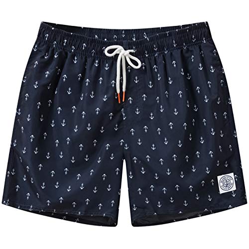 YuKaiChen Mens Swim Trunks Quick Dry Printed Men Swimwear Bathing Suits (US S Size-Asian Tag L)