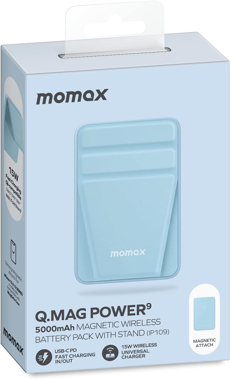 Balení a obsah powerbanky MOMAX Q.Mag