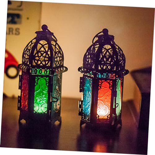 HOLIDYOYO Decorative Metal Lantern Vintage Lantern Candle Holder Candle Lantern Hanging Lantern