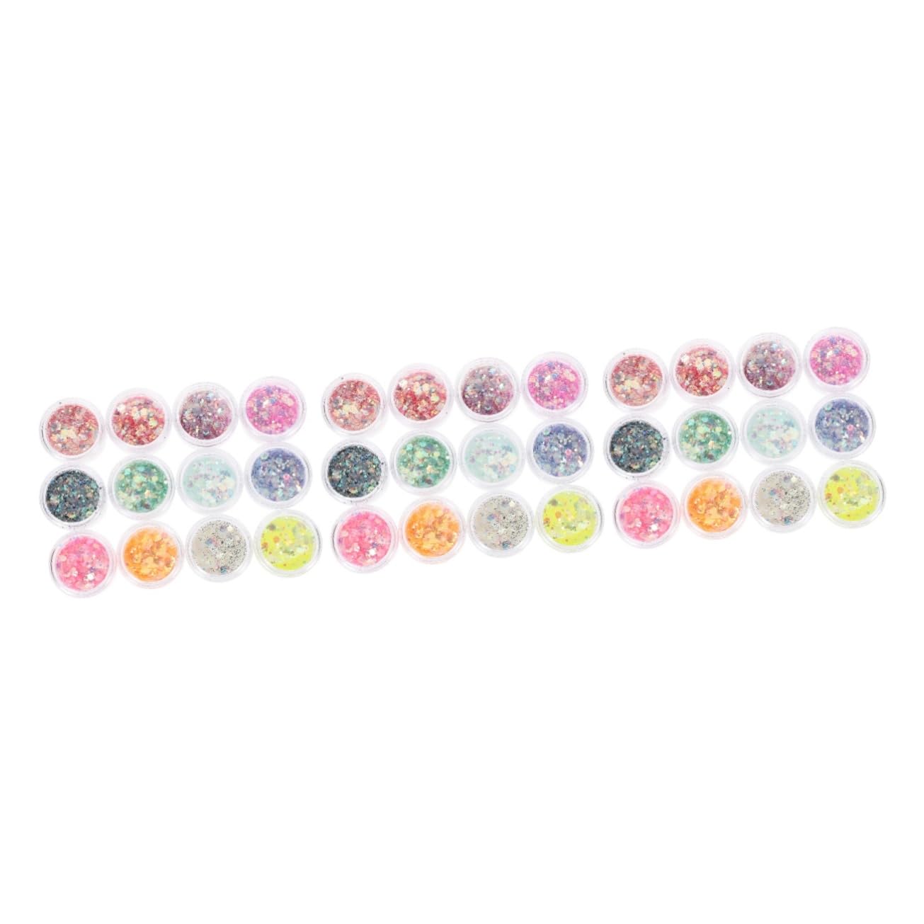 MAGICLULU 36 Scatole Scintillio occhi viso corpo gioielli gel glitterato olografico paillettes glitterate sul viso glitter per trucco Accessori