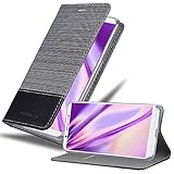 cadorabo Coque pour Vivo V7 Plus en Gris Noir - Housse Protection avec Fermoire Magn�tique, Stand Horizontal et Fente Carte - Portefeuille Etui Poche Folio Case Cover