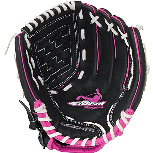 Worth Women's Storm Fast Pitch Softball Glove, Left Hand, 11-Inch, Black