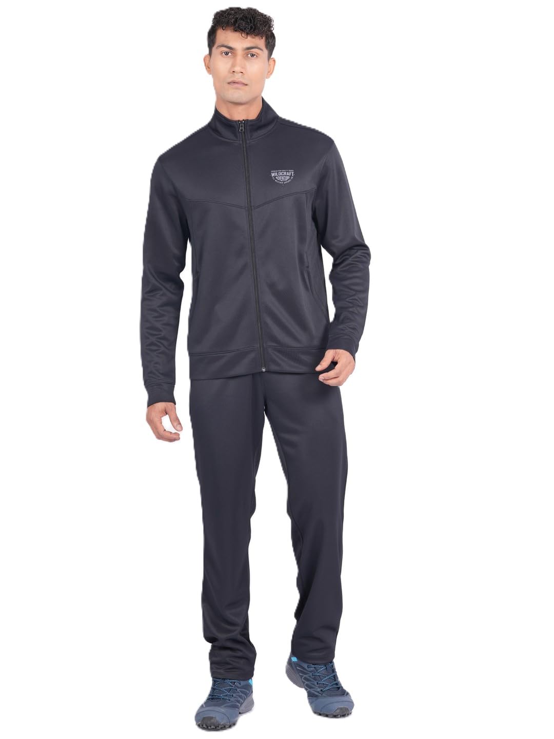 wildcraft Men’s High Density Track Suit | Zipper Jacket & Drawcord Pants | 2 Pockets, 31607, Black, XL-picture-25
