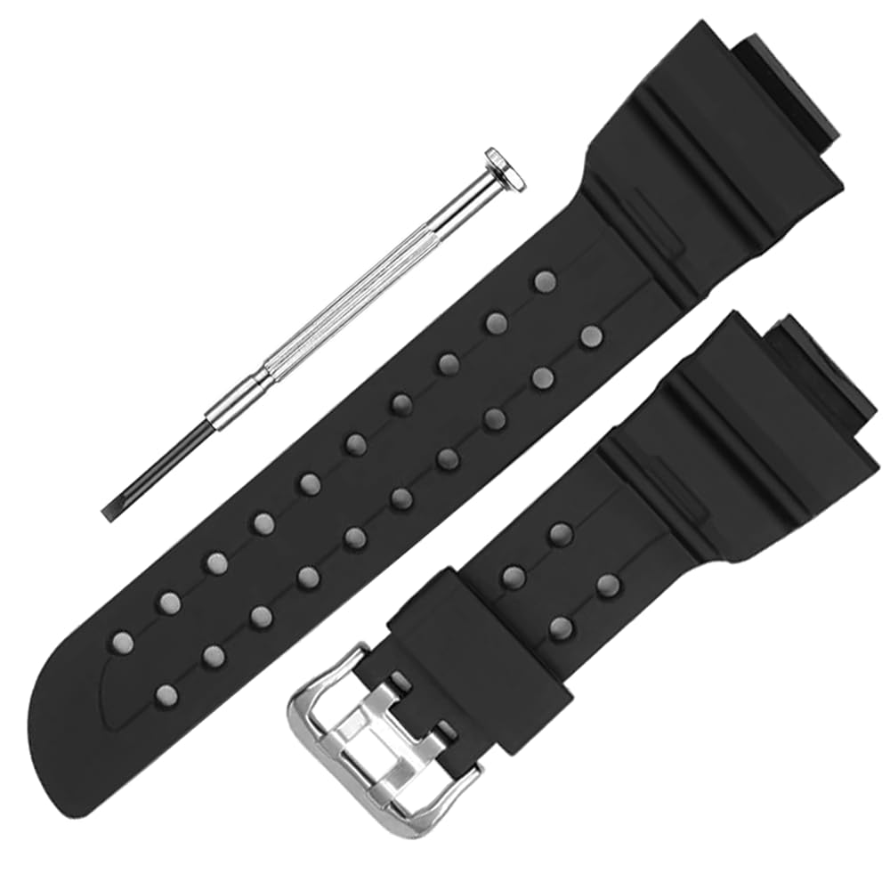 DBLACK CDS32 18mm Rubber Watch Strap // Best Replacement, Compatible Strap with Casio Gshock GWF-A1000 & GWF-D1000 Model Watch Only (Black) (B0DCKX663N) Amazon Price History, Amazon Price Tracker