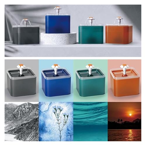 Fuente de Agua Automática 2L para Mascotas con Luz LED USB miniatura 5