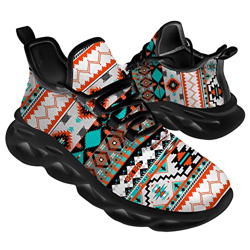 Ciadoon Aztec Shoes for Men Women Road Running Shoes Sport Walking Tennis Sneakers Cross Trainer Shoes Gifts for Boy Girl2