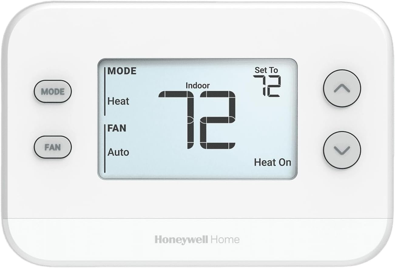 Honeywell TH1110U4000/U T4 Pro Programmable Thermostat, 1 Heat/1 Cool, Energy-Saving Temperature Control